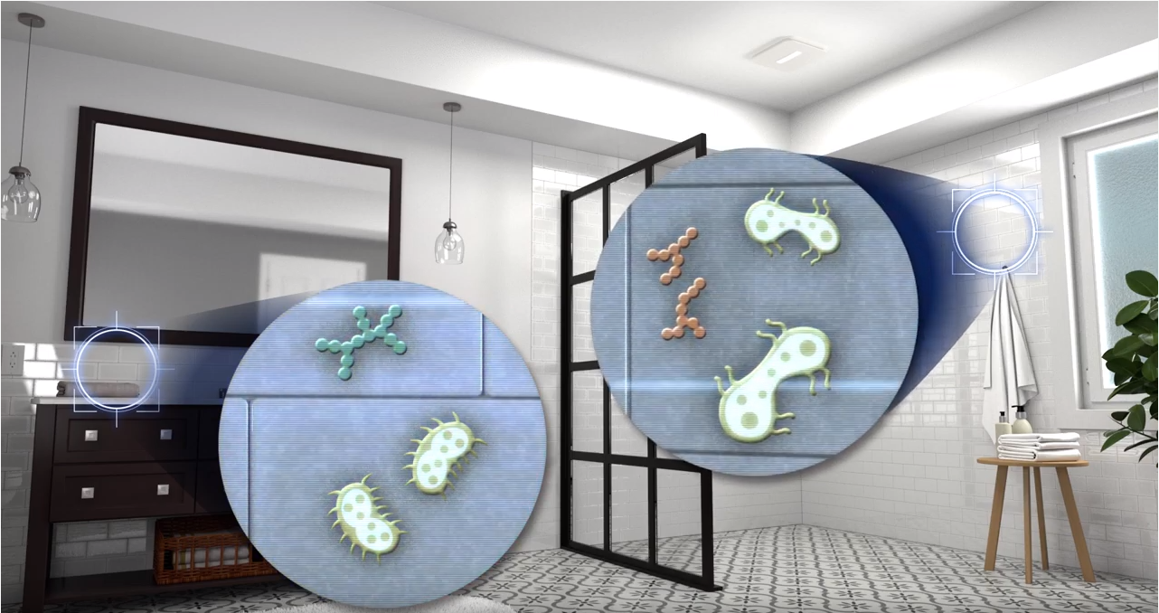 Broan-NuTone SurfaceShield™ Exhaust Fan with Vyv™ antimicrobial light technology