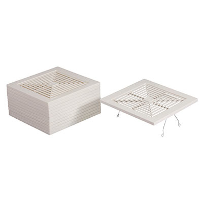 **DISCONTINUED** Broan® Grille/Cover Assembly, Spring-Mounted, White