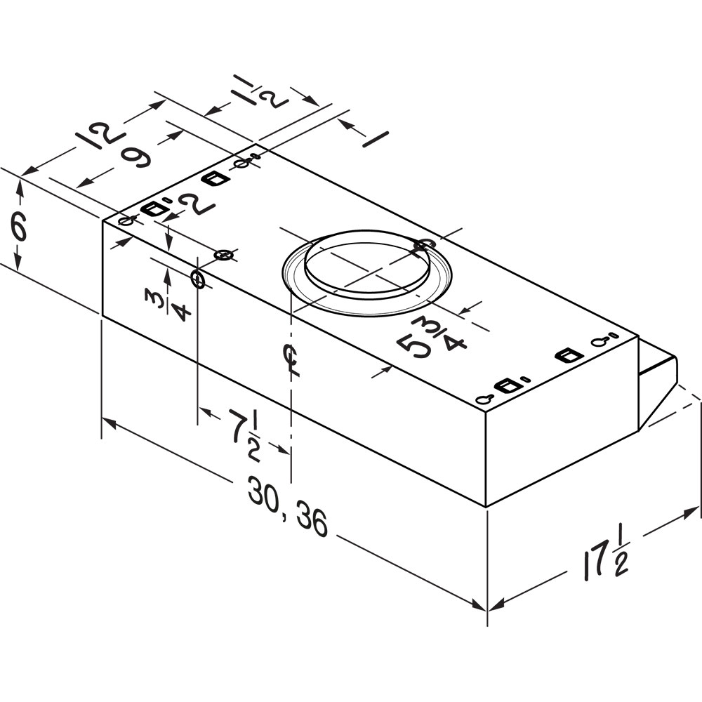 BUEZ230SS Dimensional Drawing